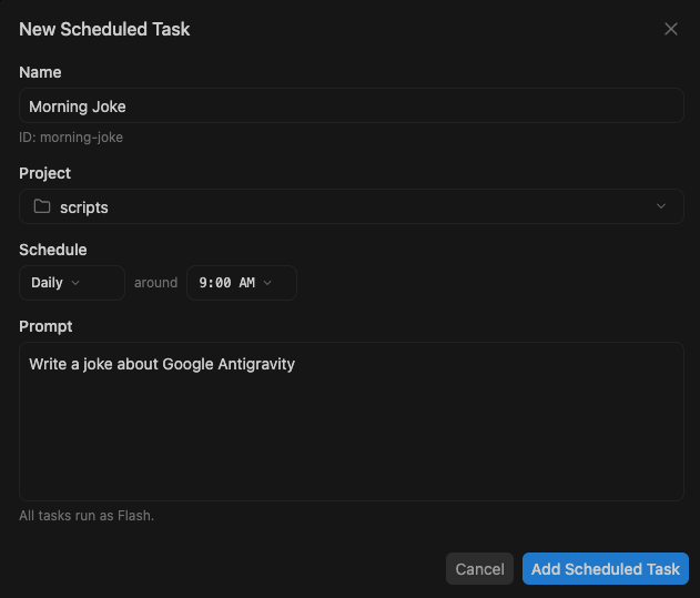 Set recurring schedules or one-off timers using the /schedule command or Scheduled Tasks.