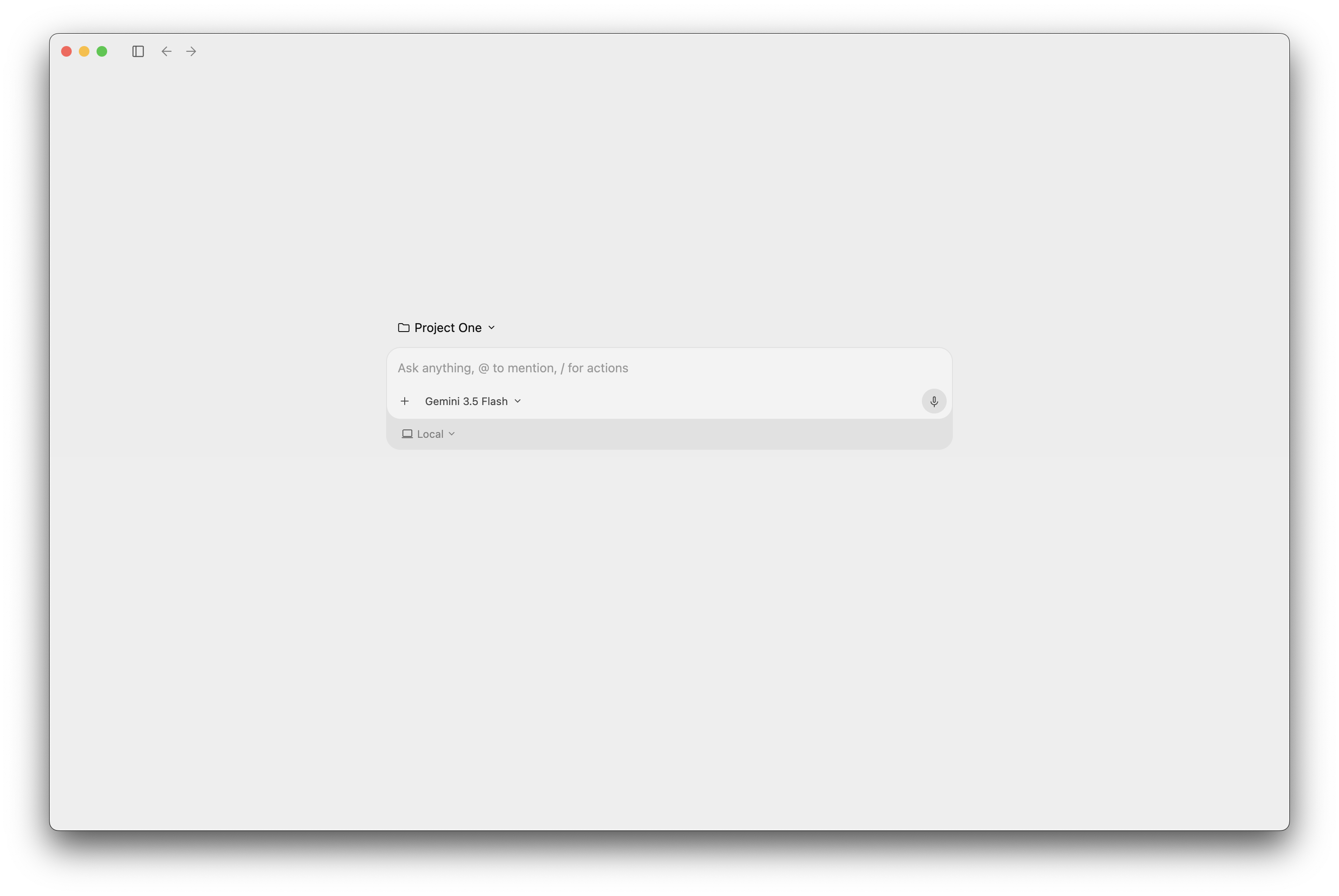 Antigravity 2.0 UI