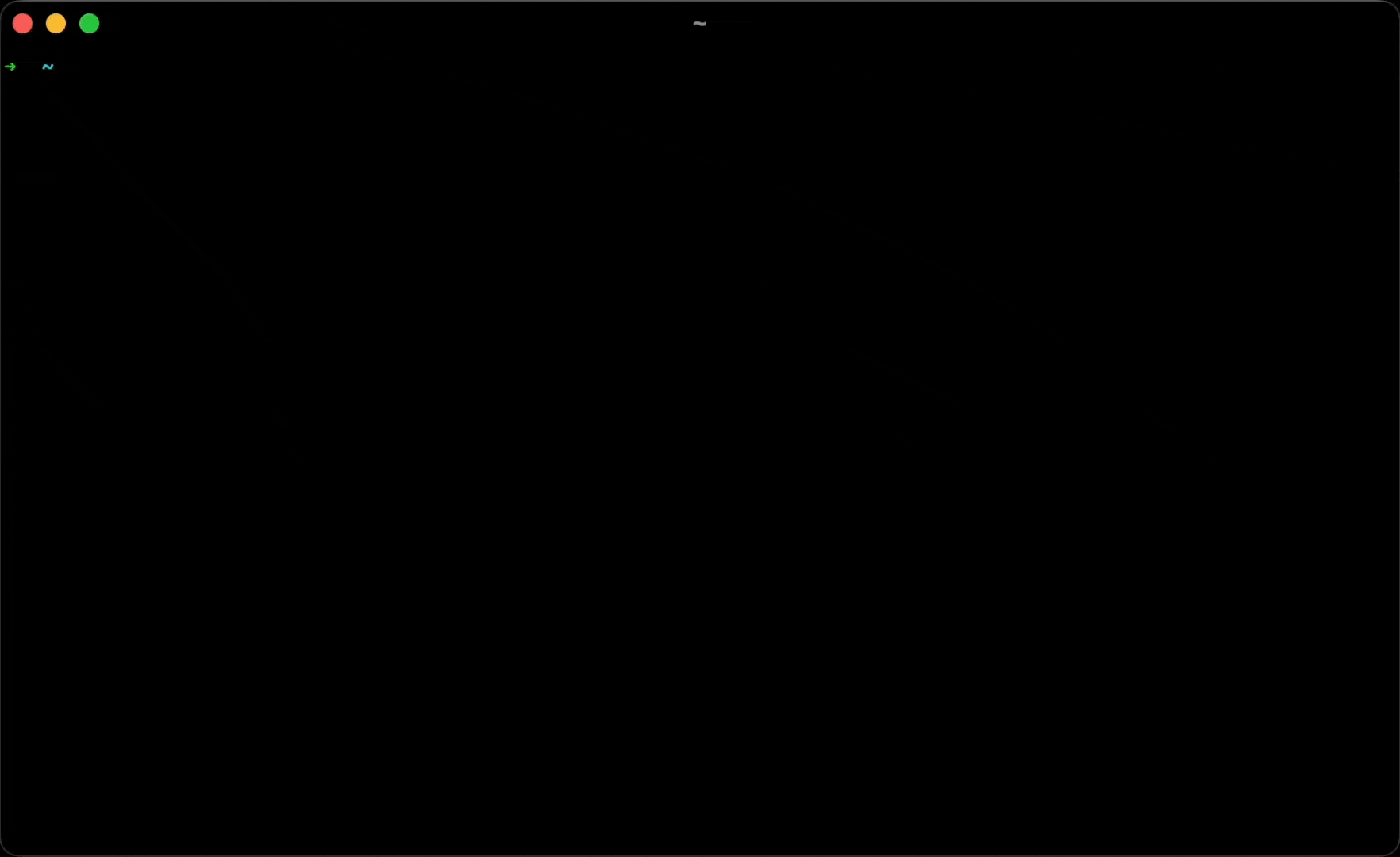 Terminal demo mockup